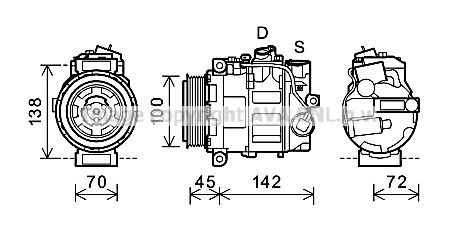 AVA QUALITY COOLING Компрессор, кондиционер MSK351